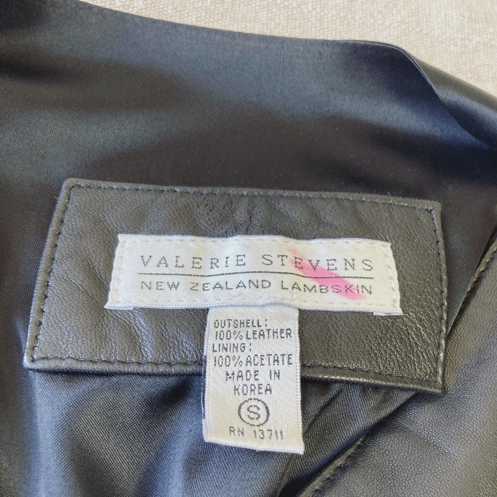 Vintage 90's Moto Style Leather Vest - Picture 6 of 9